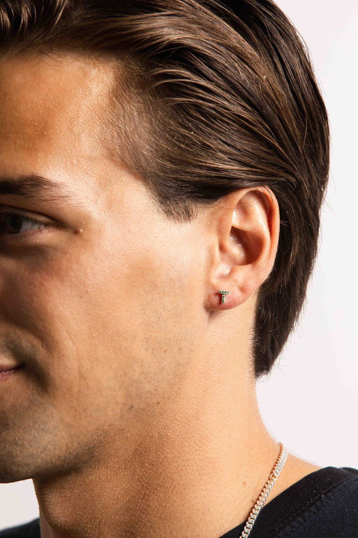 IX T Silver Stud w. Zirconia