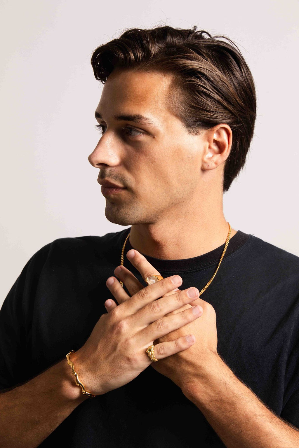 IX Axel 22K Gold Plated Bracelet