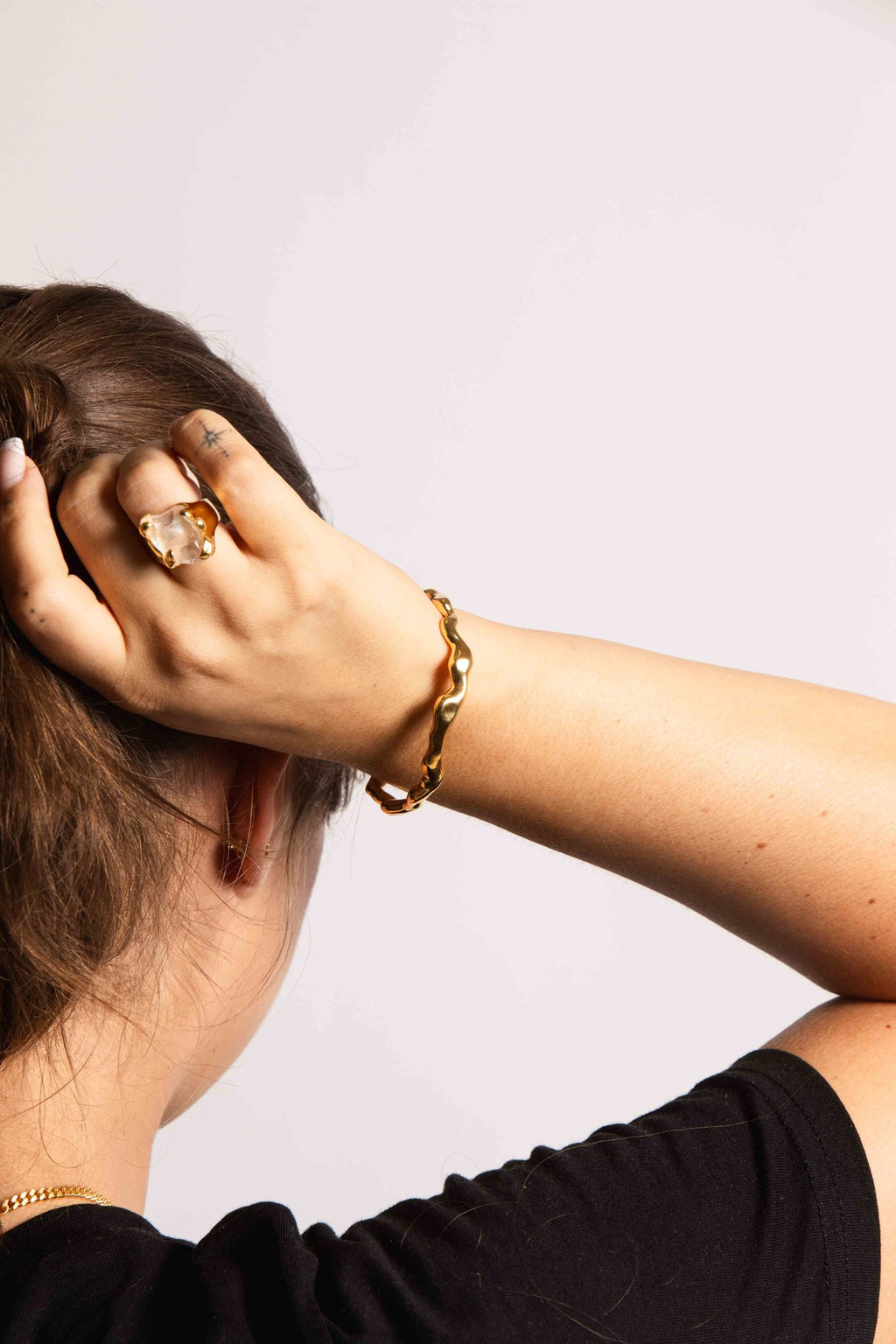 IX Axel 22K Gold Plated Bracelet