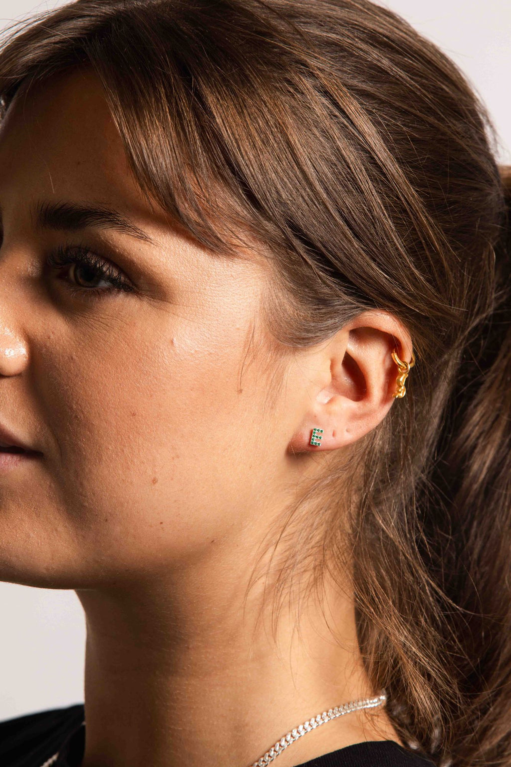 IX E Silver Stud w. Zirconia