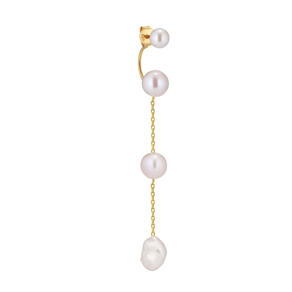 Imogen Gold Plated Stud w. Pearls