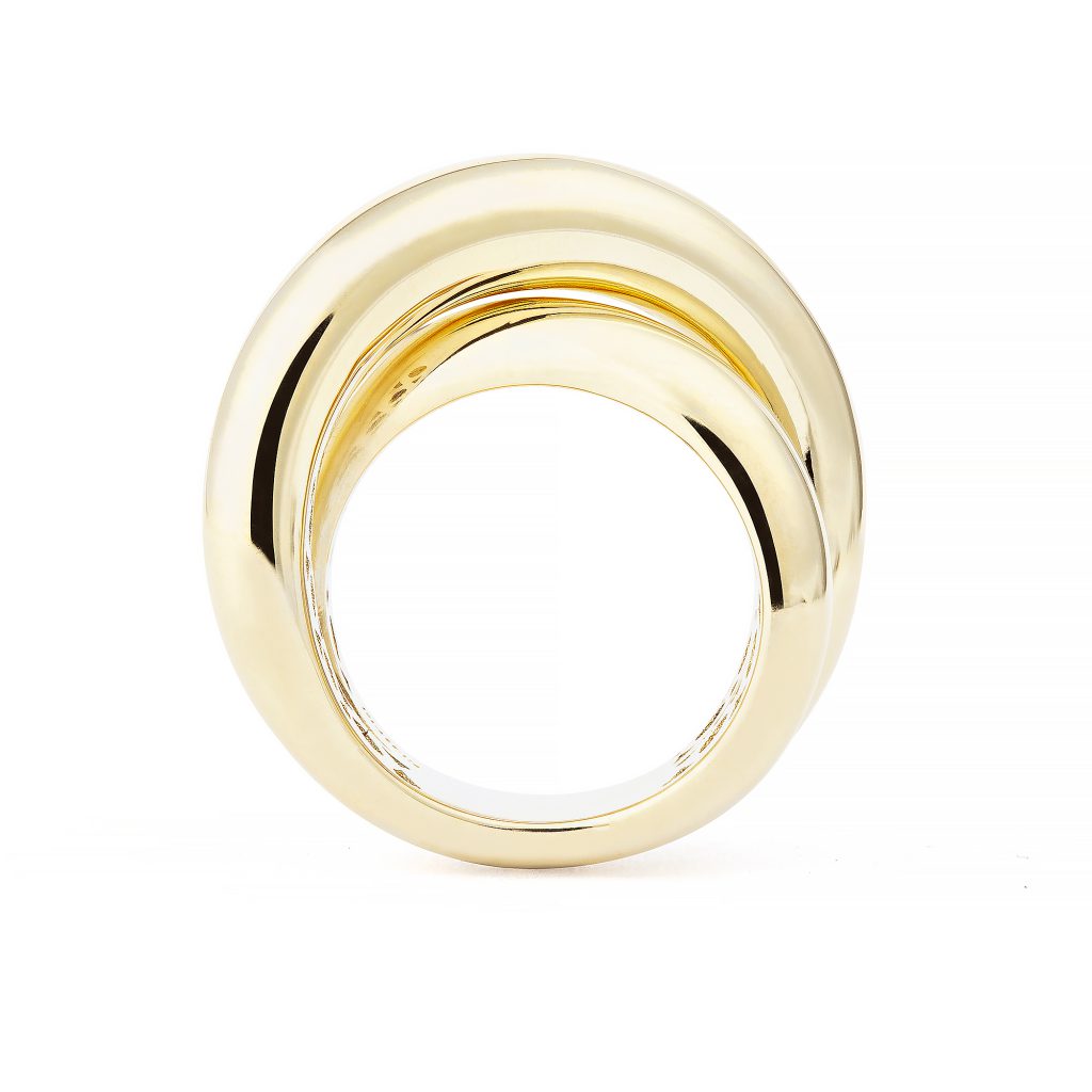 Infinity Loop Big 18K Gold Ring