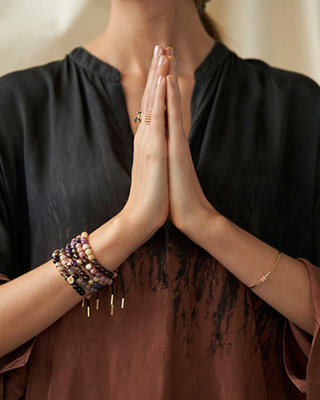 Inner Peace Authentic 18K Whitegold Bracelet w. Diamonds