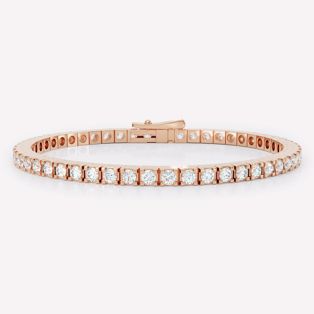 The LOEV Tennisarmband aus 18K Rosegold mit Labordiamanten