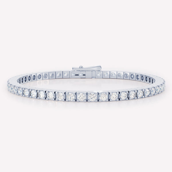 The LOEV Tennis 18K Whitegold Bracelet w. Lab-Grown Diamonds