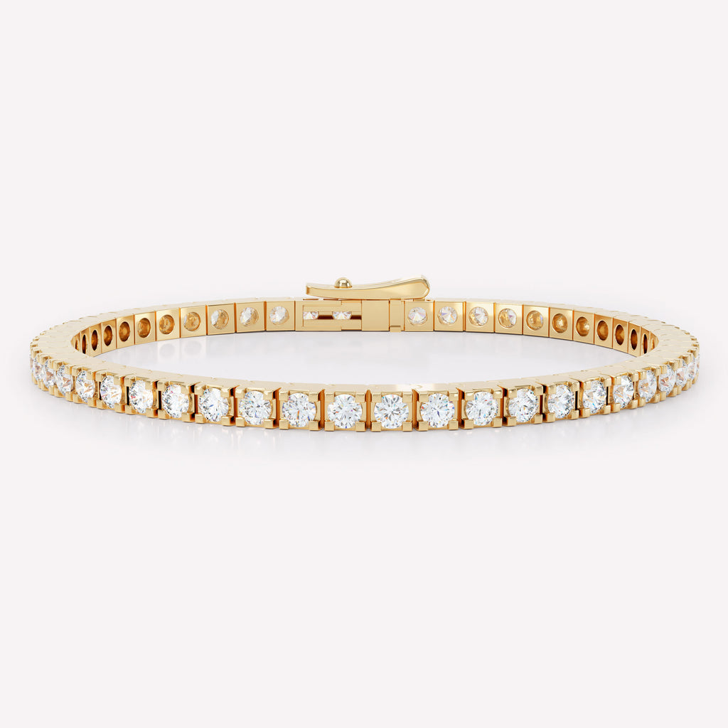 The LOEV Tennis 18K Guld Armbånd m. Lab-Grown Diamanter