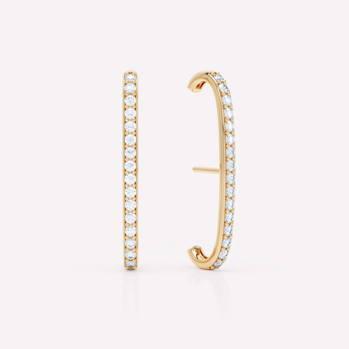 Allday 14K Gold Earrings w. Diamonds