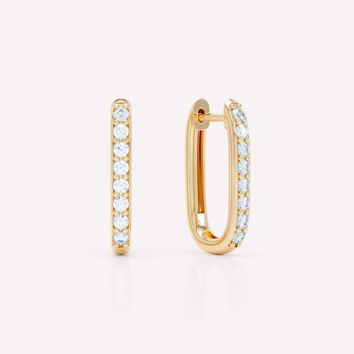 Allday 14K Gold Huggies m. Diamanten
