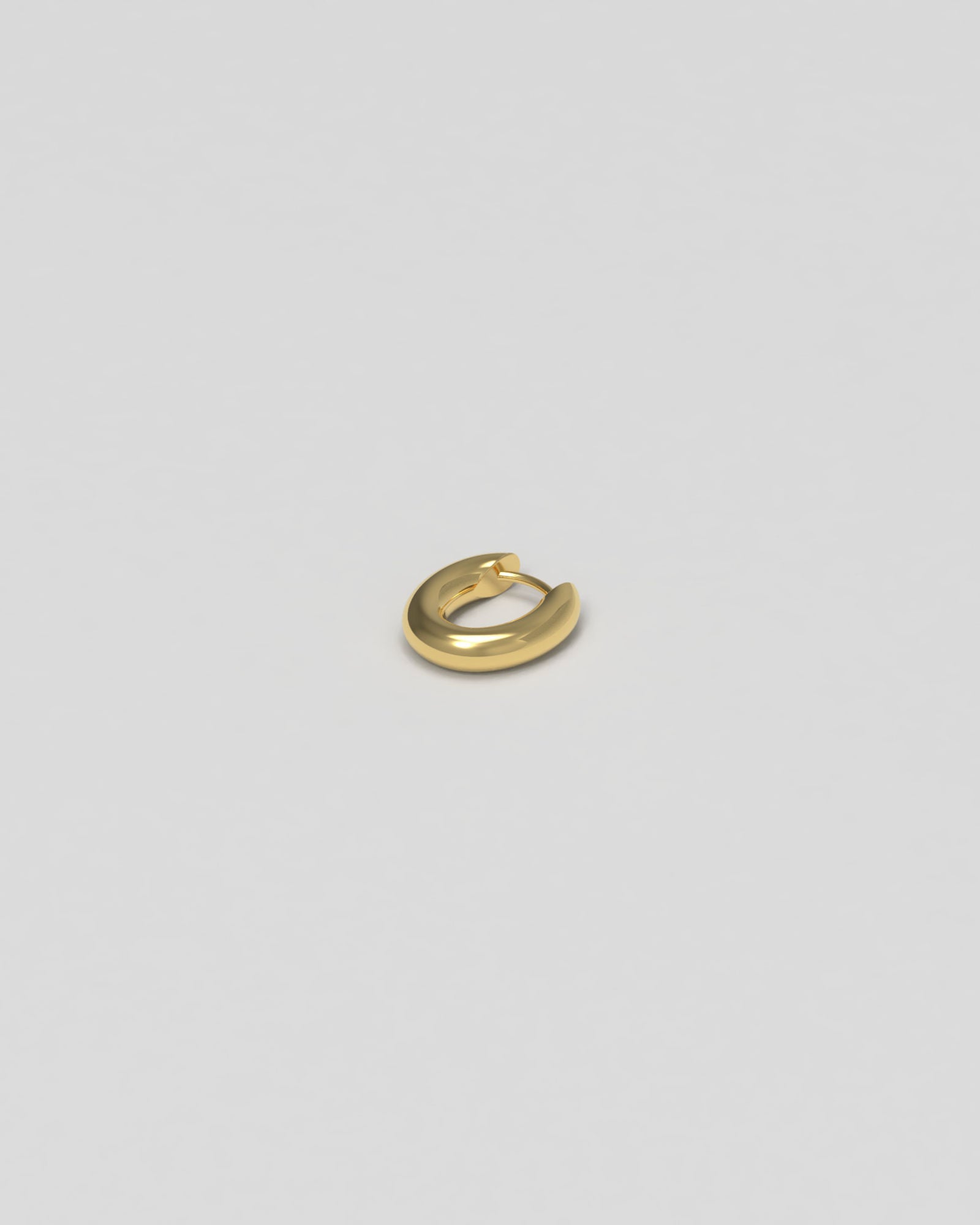 Chunky Tiny 14K Gold Hoops
