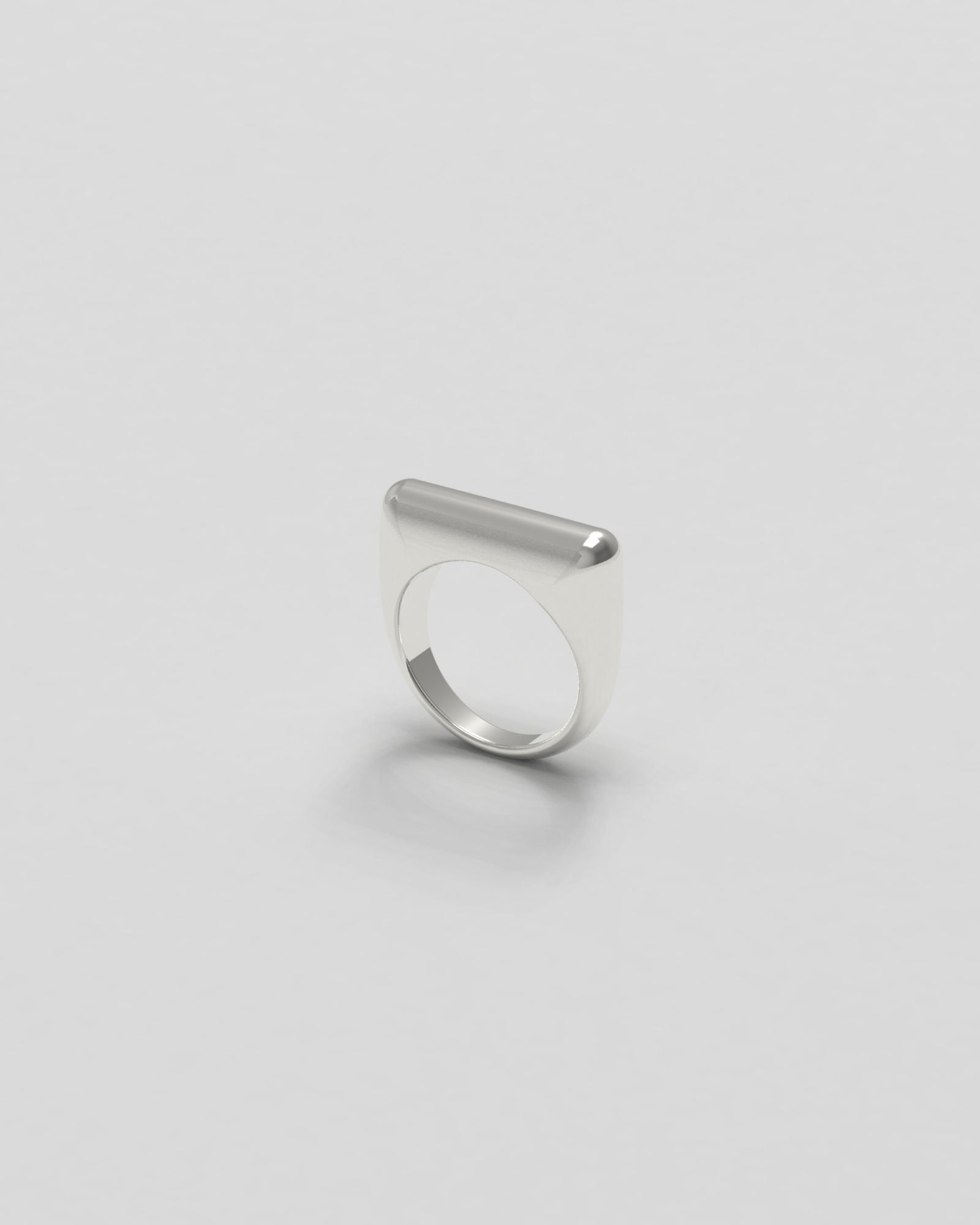 Sculpt Slim Silver Ring