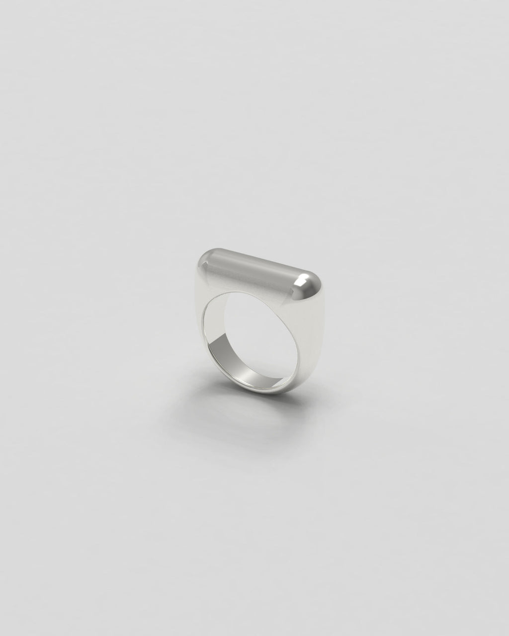 Sculpt Thick Silver Ring