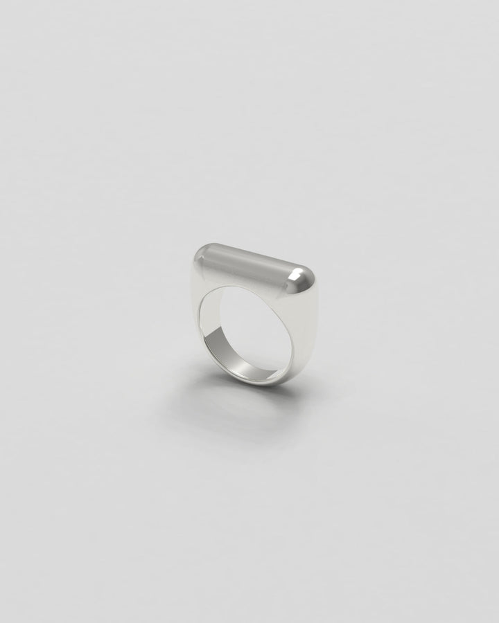 Sculpt Thick Silver Ring