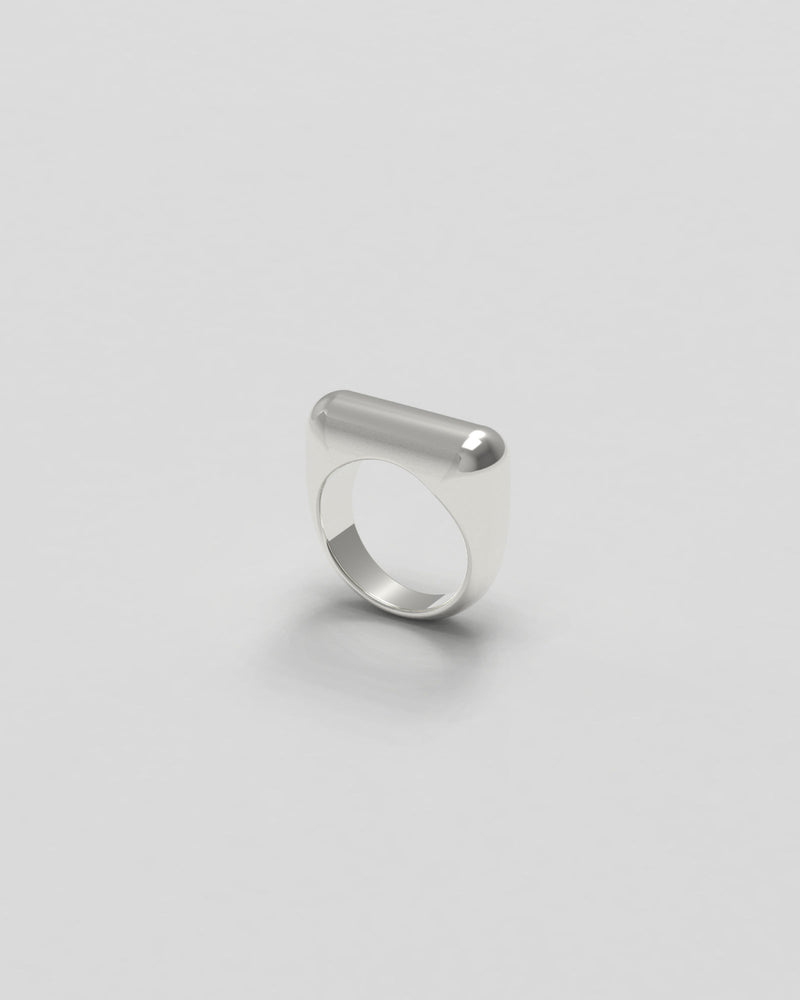 Sculpt Thick Silver Ring