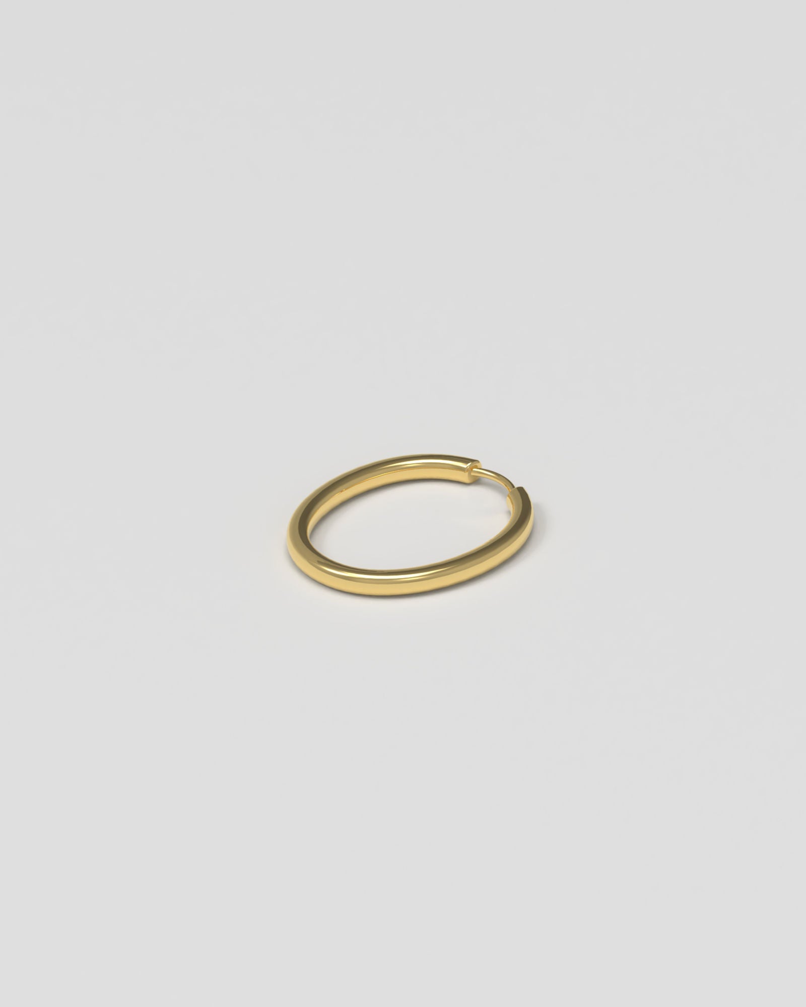 Slim Large 14K Gold Hoops