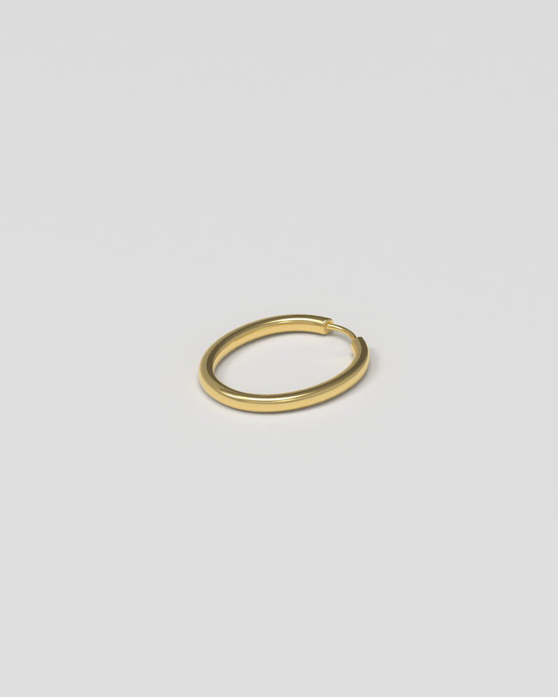 Slim Large 18K Guld Hoops