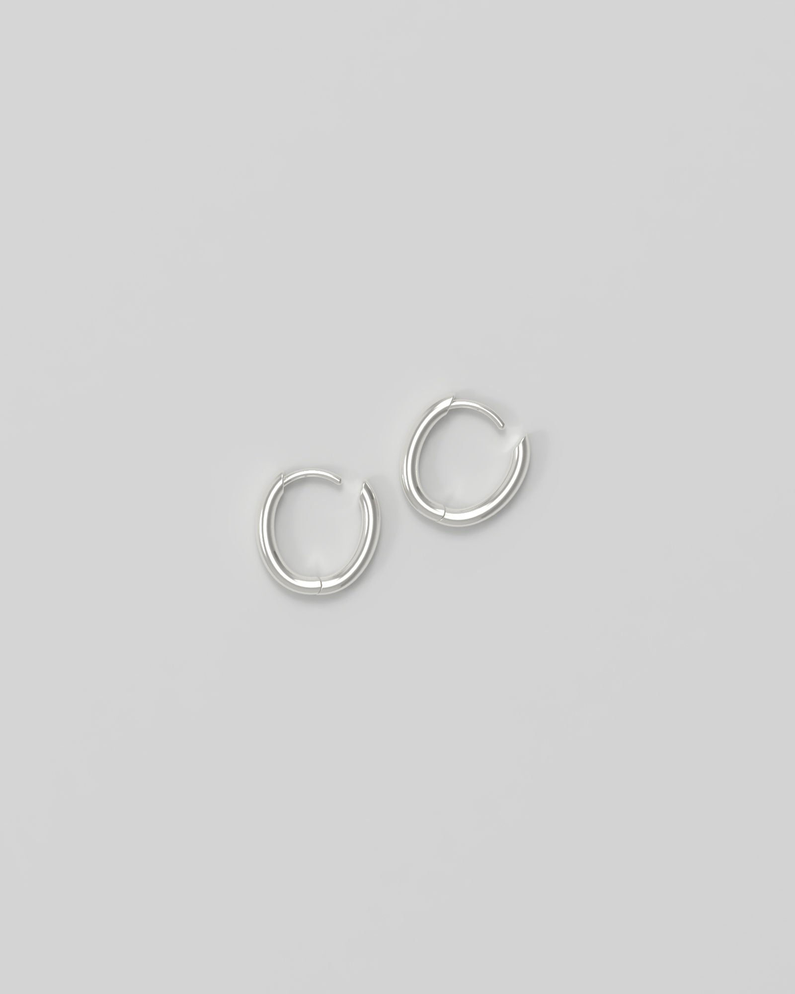 Slim Tiny Silver Hoops