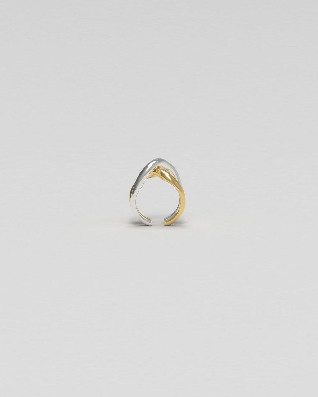 Thorn Dornen doppeltes Earcuff aus Silber & Gold 