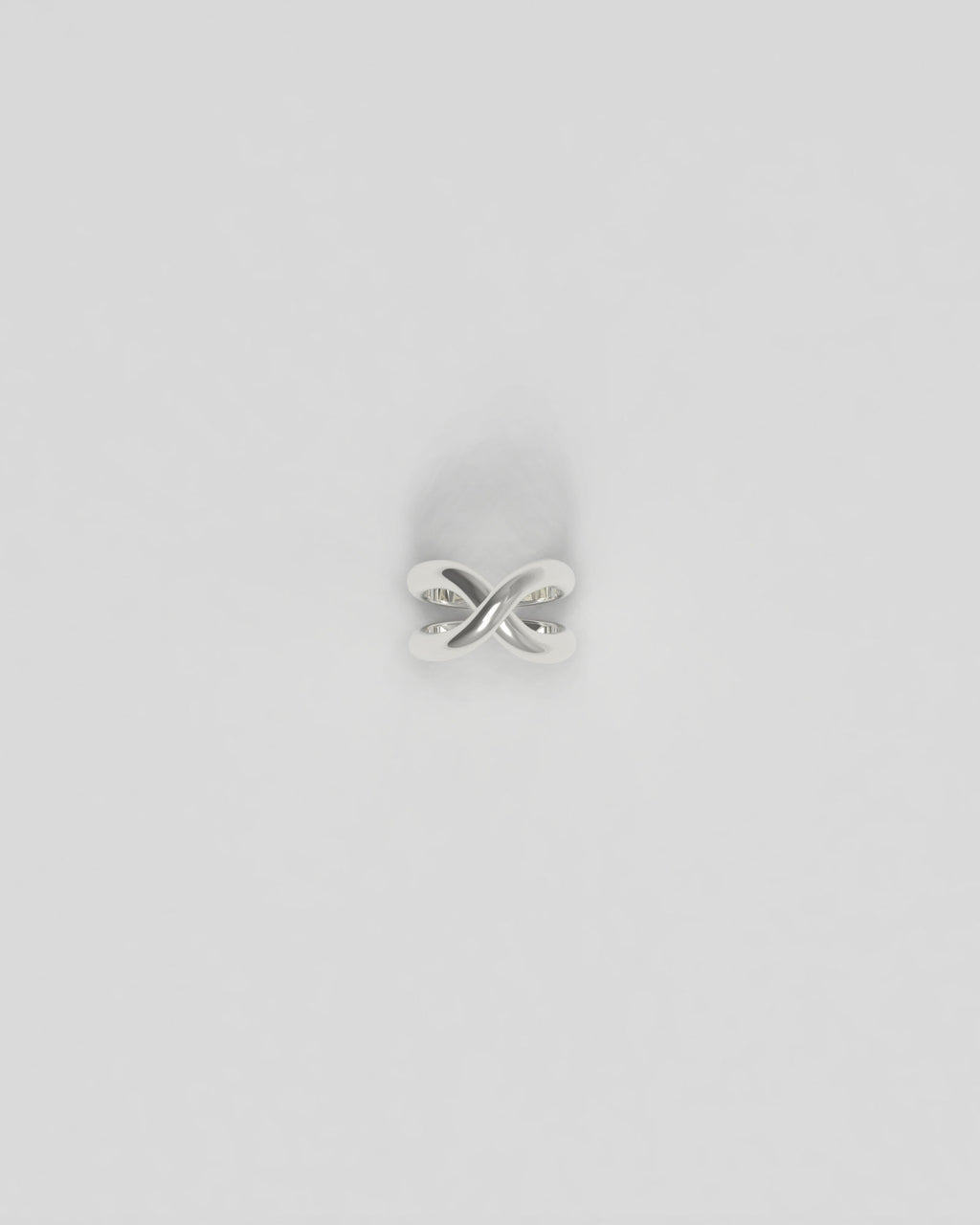 Thorn Double Silver Ear Cuff