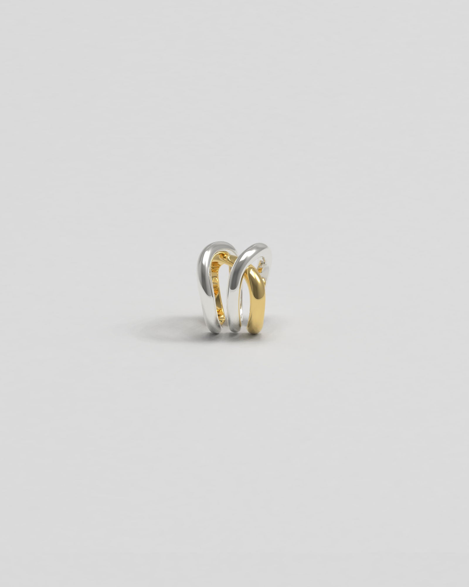 Thorn Triple Mix Silver & Gold Ear Cuff