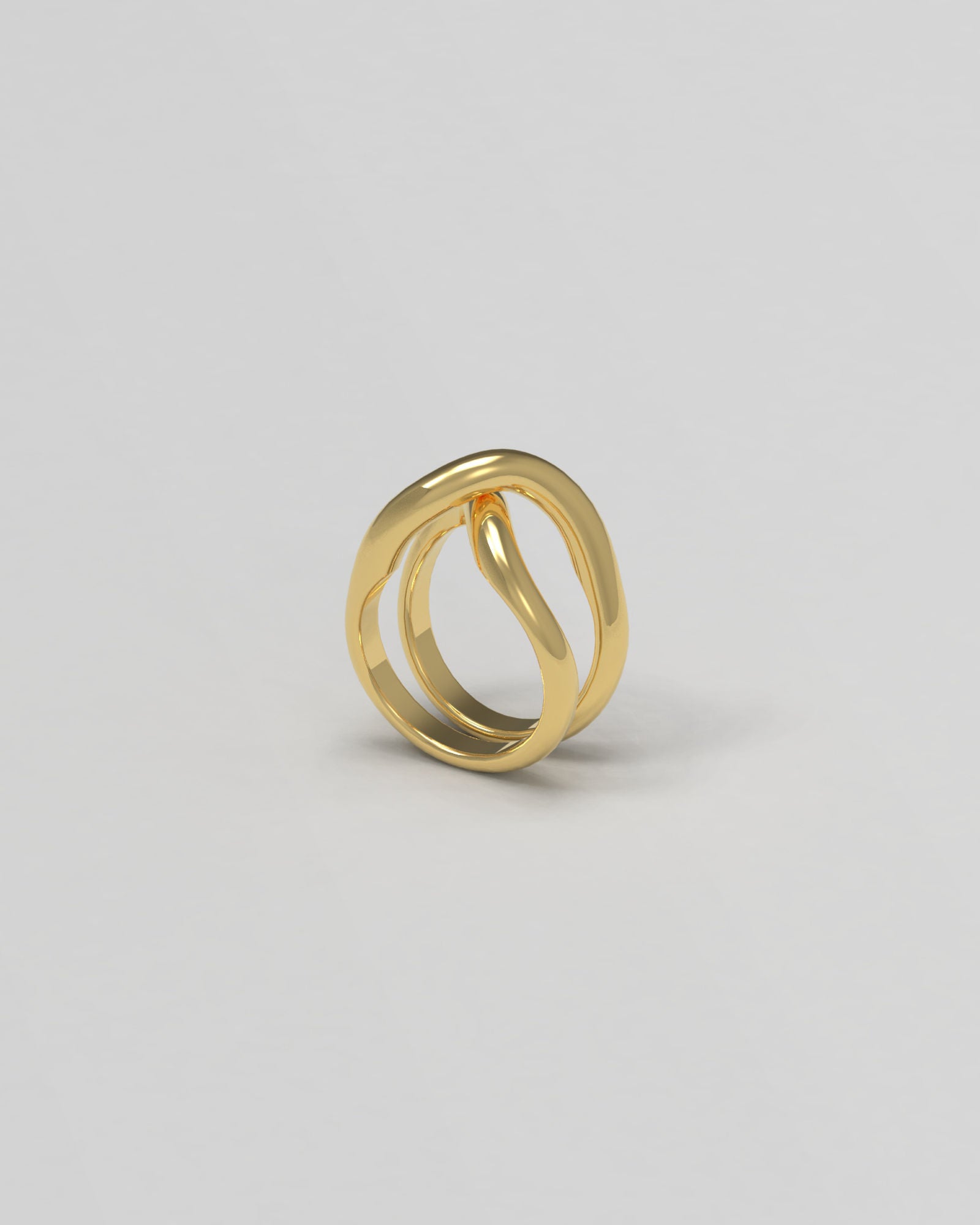 Thorn Double 14K Gold Ring