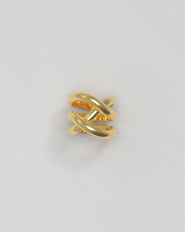 Thorn Triple 18K Gold Ring