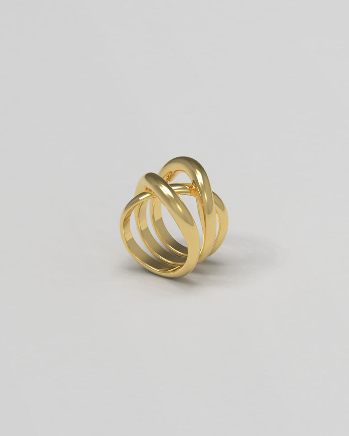 Thorn Triple 18K Gold Ring