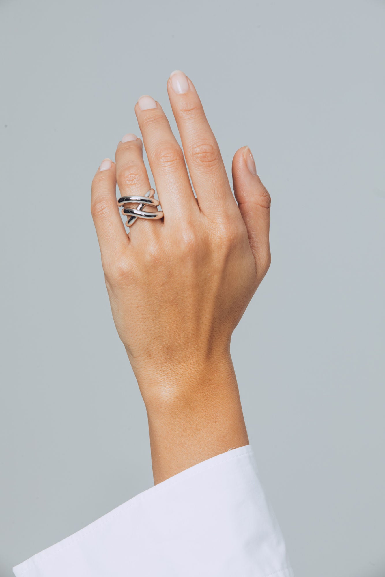 Thorn Triple Silver Ring