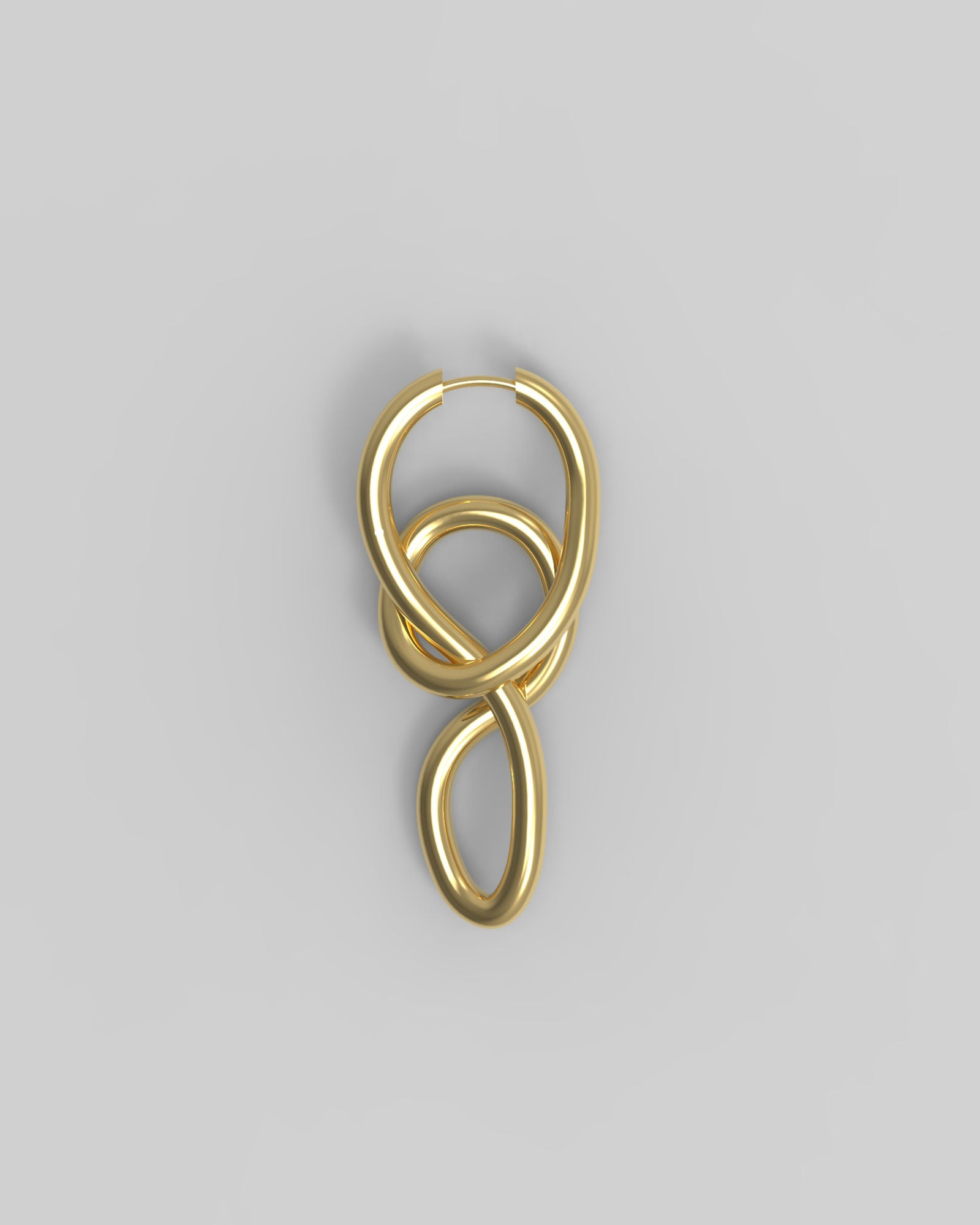 Twirl 14K Gold Hoop