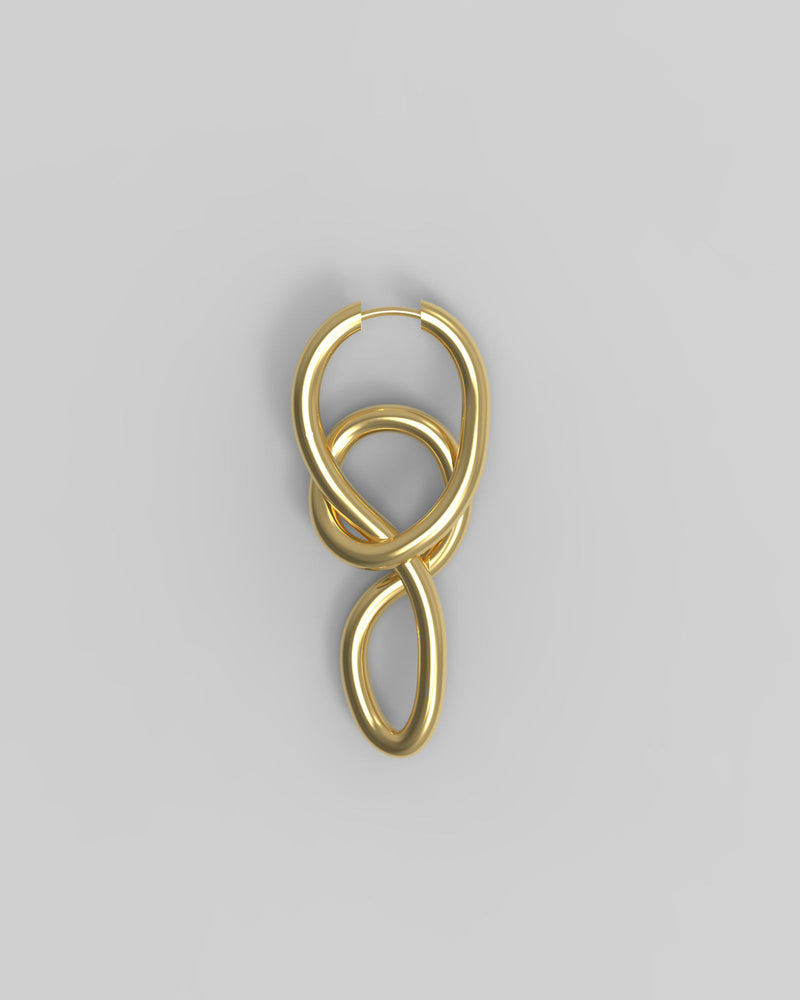 Twirl 18K Gold Hoop