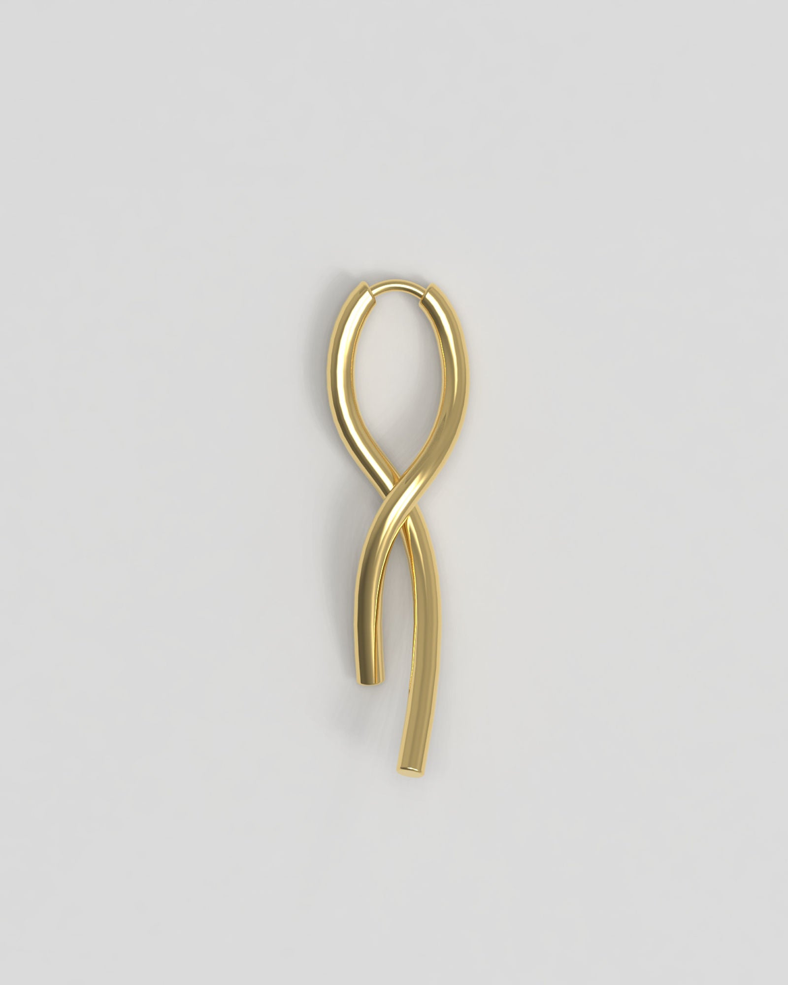 Twist 14K Gold Earring