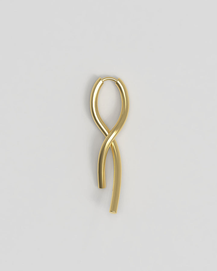 Twist Goldohrring aus 18K