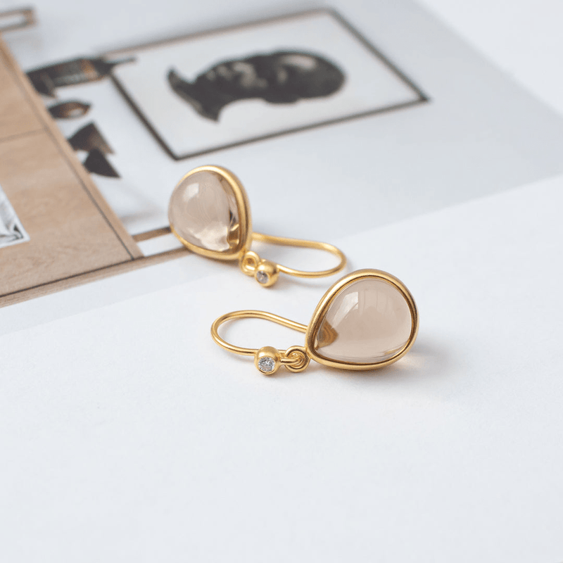 Paloma Nude Gold Plated Earrings