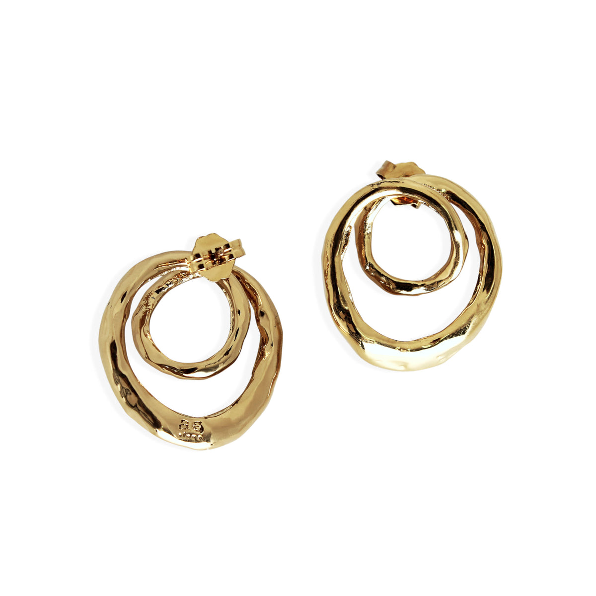 Jupiter goldplattierte Ohrringe
