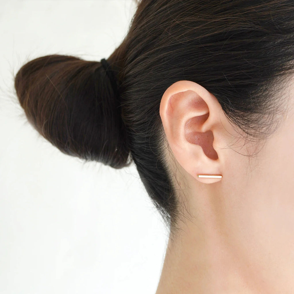 Dent Beside 18K Gold Earrings