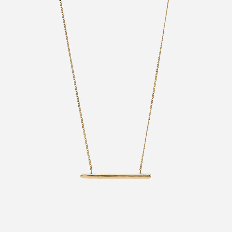 Dent Beside 10K Gold Necklace