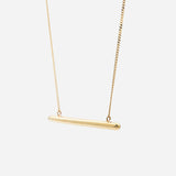 Dent Beside 10K Gold Necklace