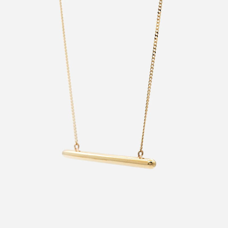 Dent Beside 10K Gold Necklace