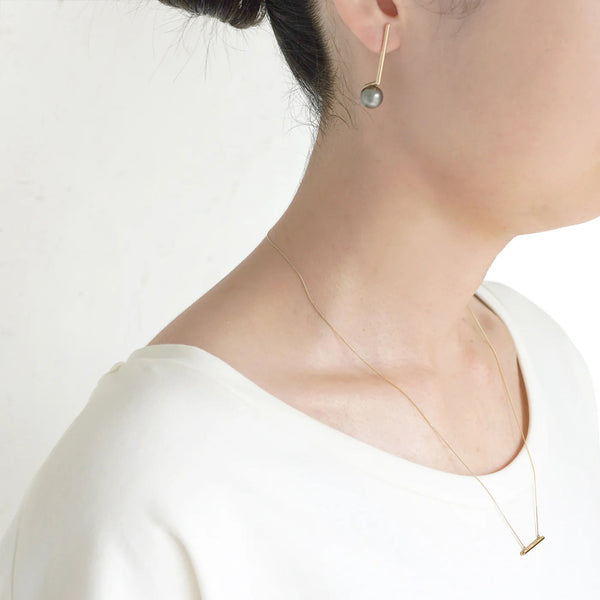 Dent Beside 10K Gold Necklace