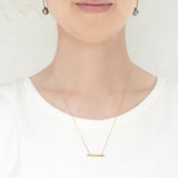 Dent Beside 10K Gold Necklace