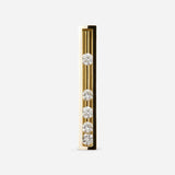 Moving 5 L 18K Gold Earring w. Diamond