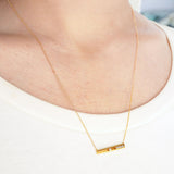 Moving 5 18K Gold Necklace w. Diamonds