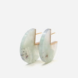 Slice 18K & 10K Gold Earrings w. Aquaprase