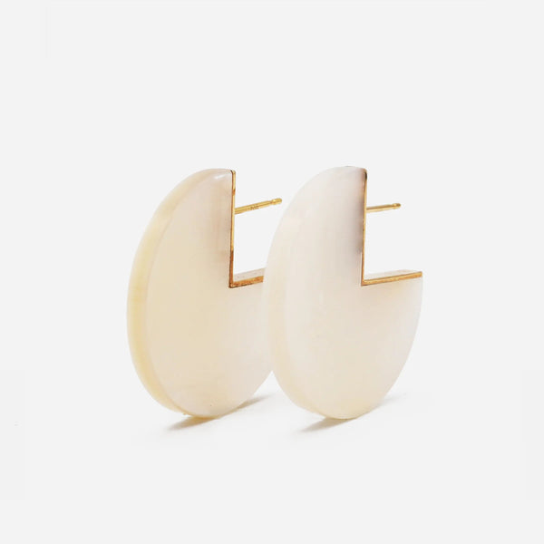 Slice Shell 18K & 10K Gold Earrings