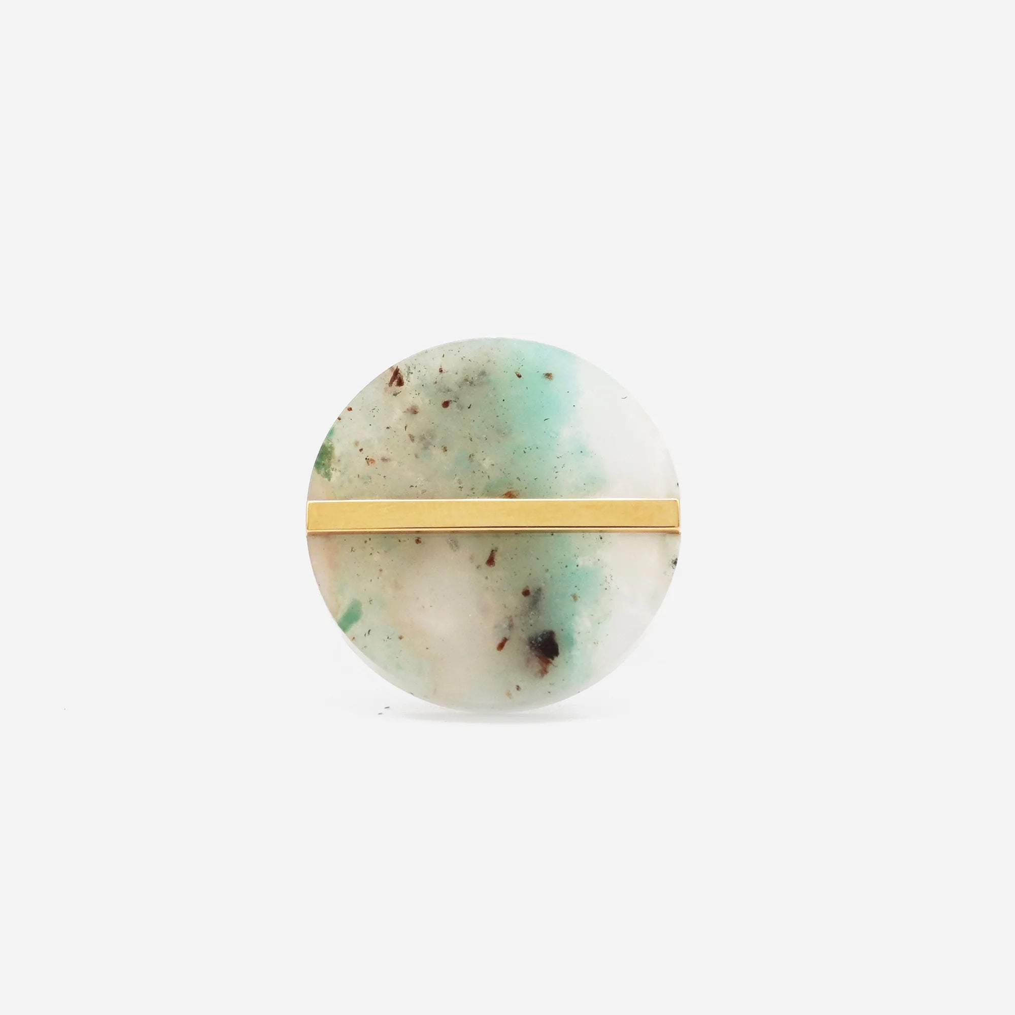 Slice 10K Gold Ring w. Aquaprase