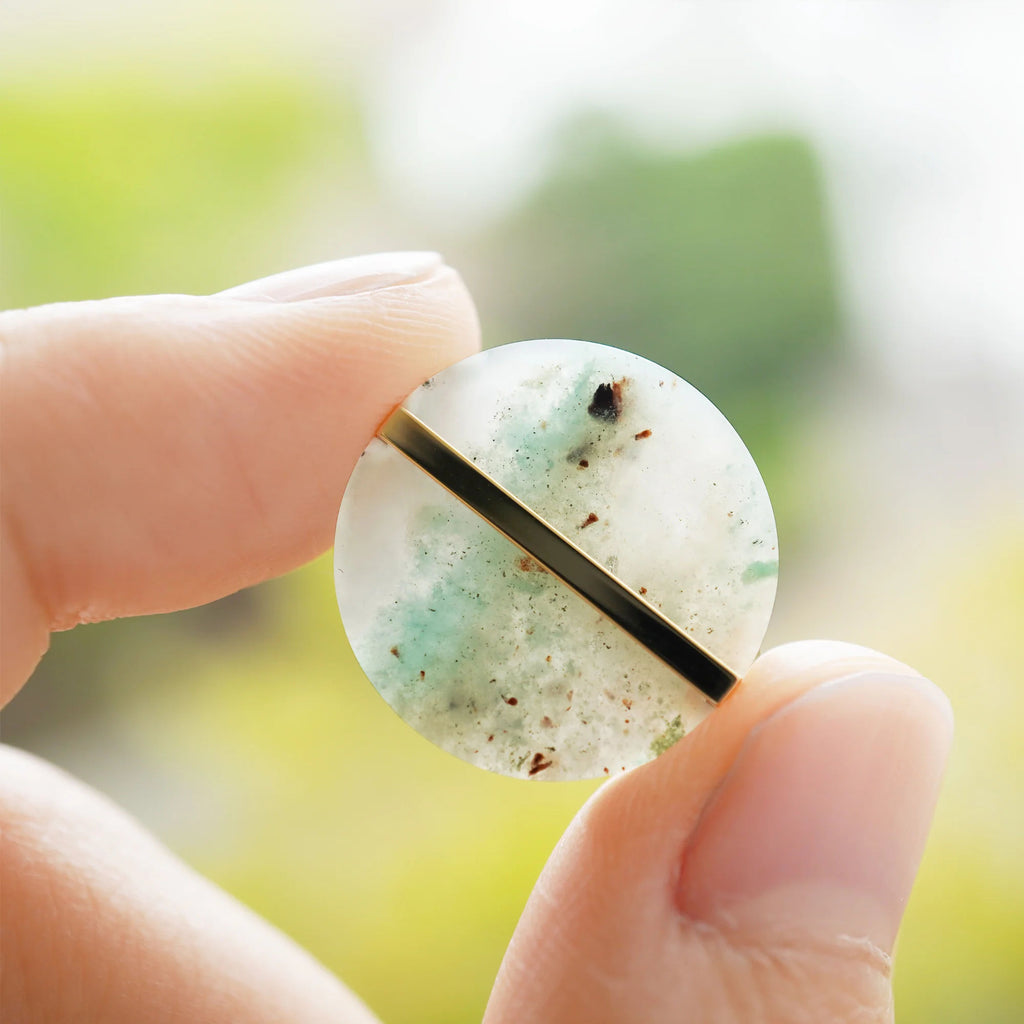 Slice 10k Guld Ring m. Aquaprase