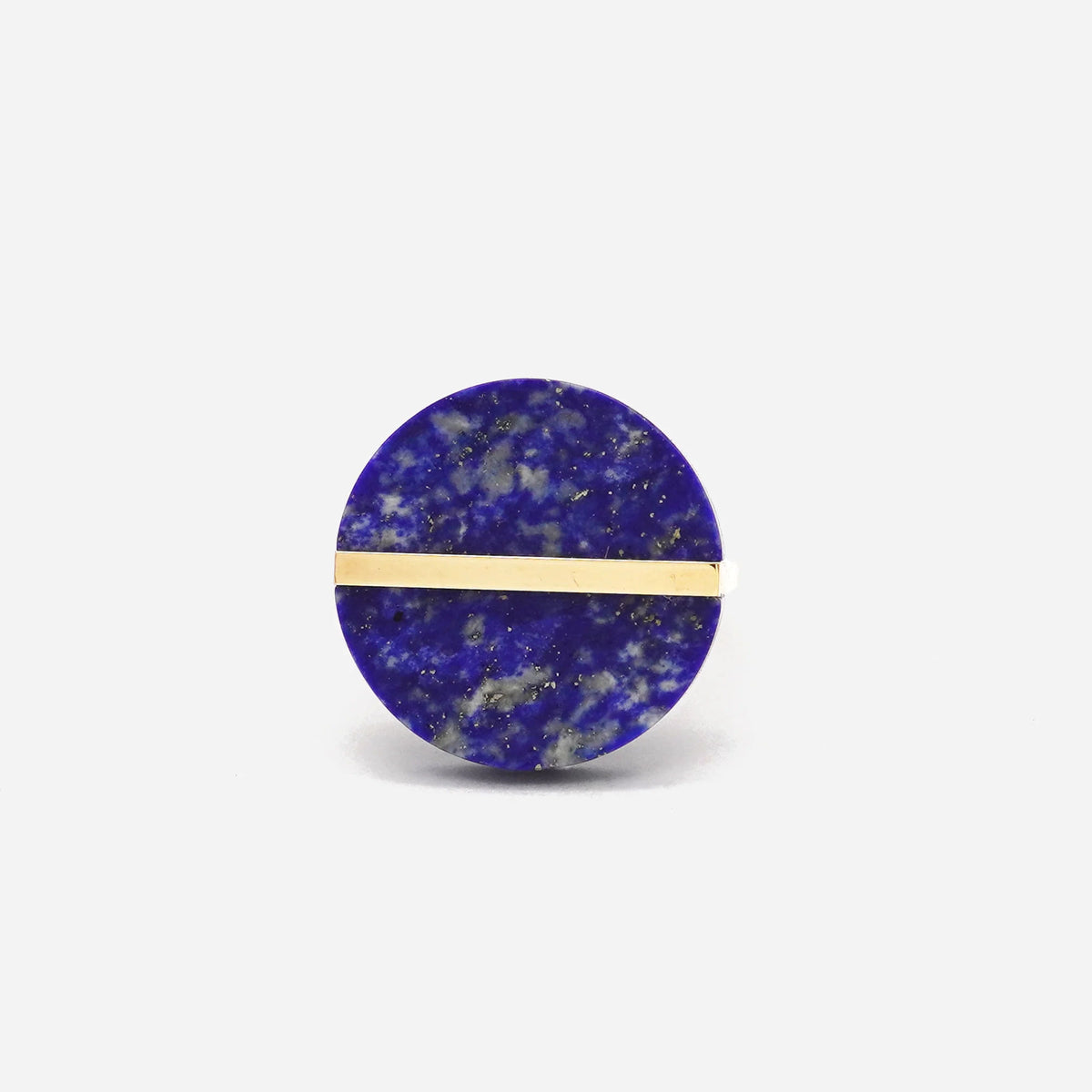 Slice 10k goldener Ring w. Lapis