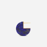 Slice 18K & 10K Guld Ørering m. Lapis Lazuli