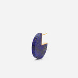 Slice 18K & 10K Guld Ørering m. Lapis Lazuli