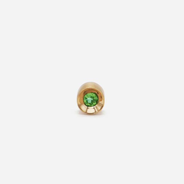 Spot Single 18K & 10K Earring w. 2,5mm Emerald