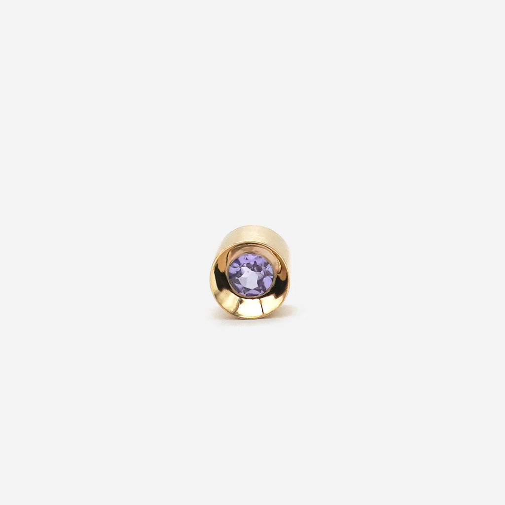 Spot Single 18K & 10K Earring w. 2,5mm Tanzanite
